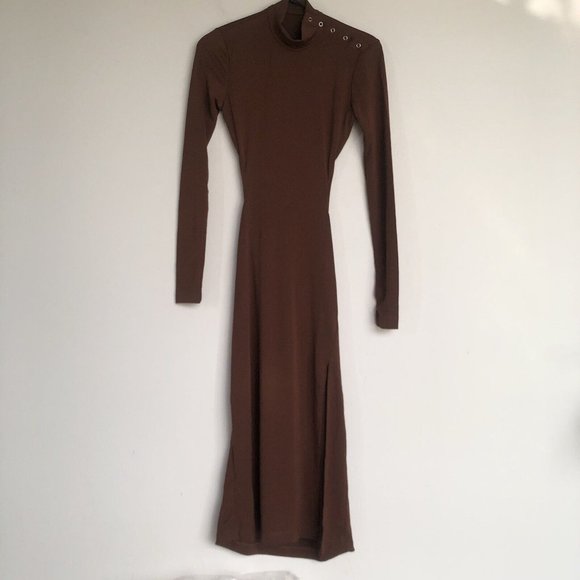 Song of Style Emra Midi Dress Chocolate Brown - Picture 6 of 8